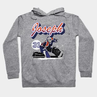 Curtis Joseph Edmonton Retro Script Hoodie